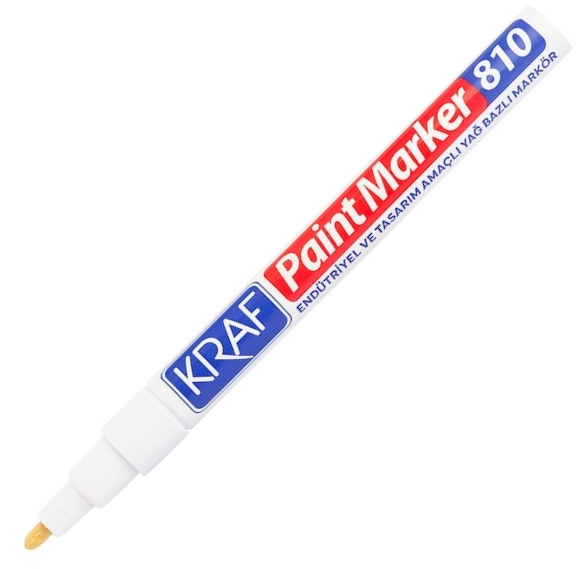 Kraf Paint Markör Kalem 810 Beyaz