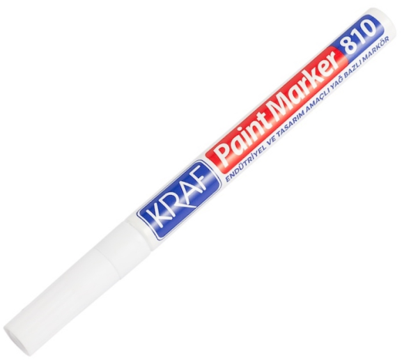 Kraf Paint Markör Kalem 810 Beyaz