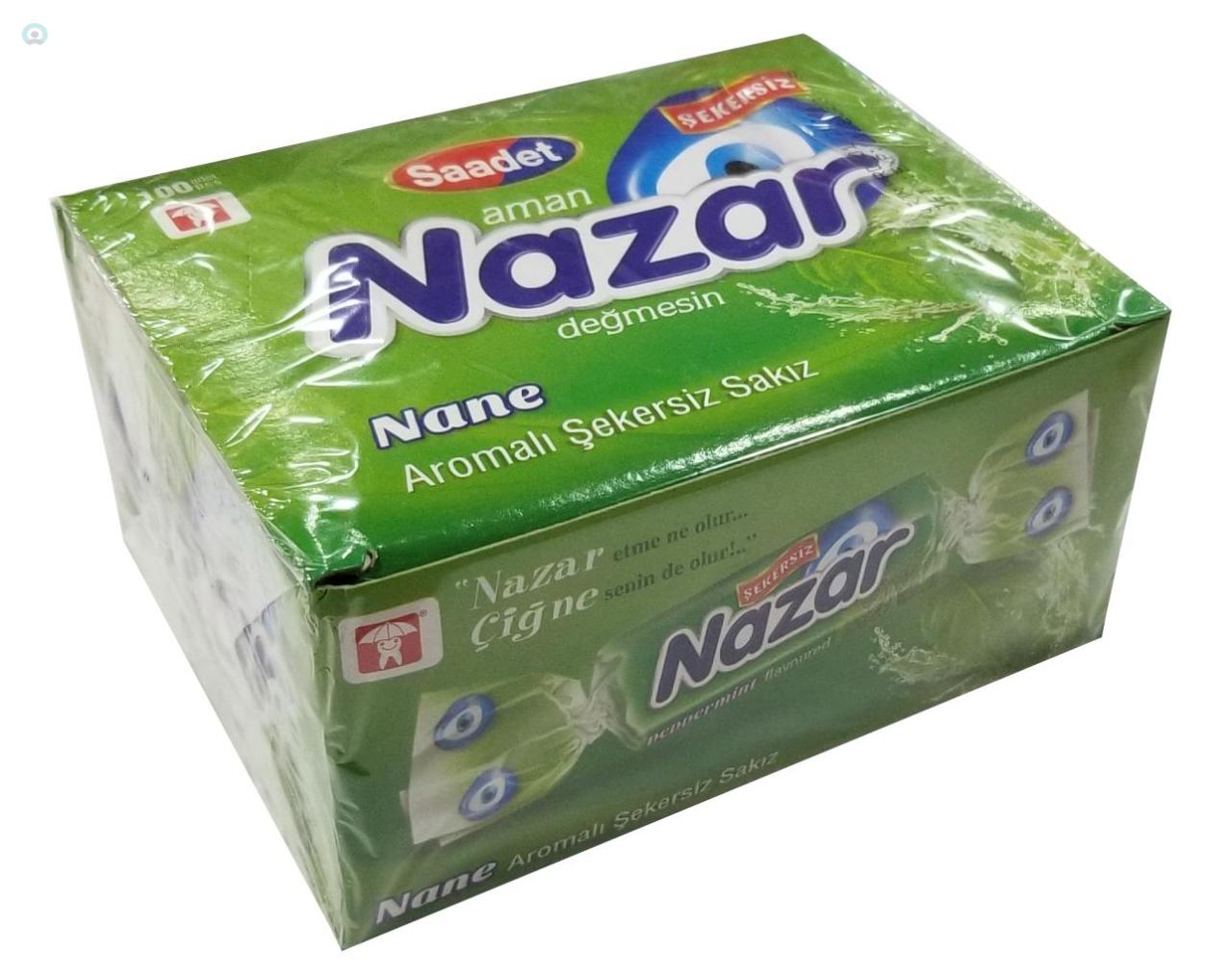 Nazar Nane Aromalı Sakız Tek Paket 100\'Lü