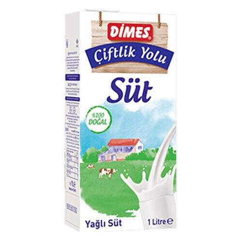 Dimes Yarım Yağlı Süt 1000Ml