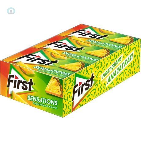 First Sensations Tropikal Meyve Aromalı Sakız 12X27Gr 168'Li