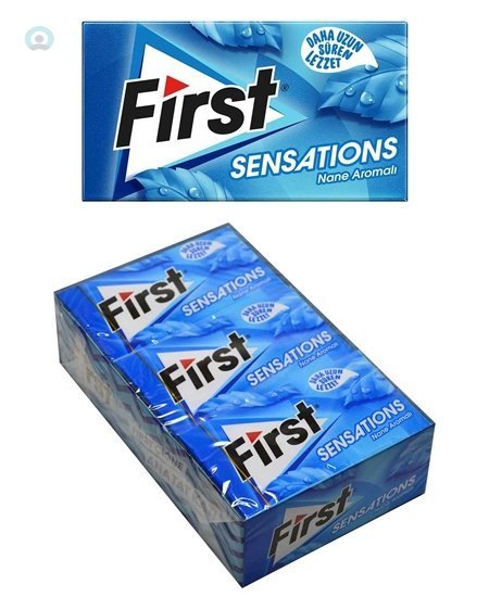 First Sensations Nane Aromalı Sakız 12X27Gr 168'Li