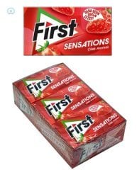 First Sensations Çilek Aromalı Sakız 12X27Gr 168'Li