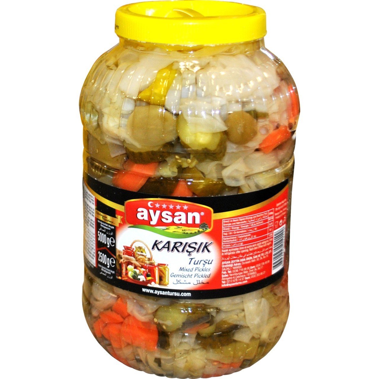 Aysan Karışık Turşu Pet 5Kg.