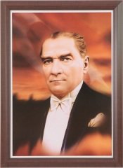 İnter Atatürk Portresi Lamine Çerçeve 35x50 İnt 824-9L