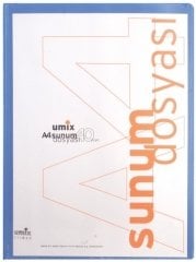 Umıx Sunum Dosyası Standart 40 Lı Mavi U1104P