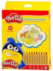 Play-Doh Kuru Boya12 Renk Naturel Jumbo PLAY-KU009