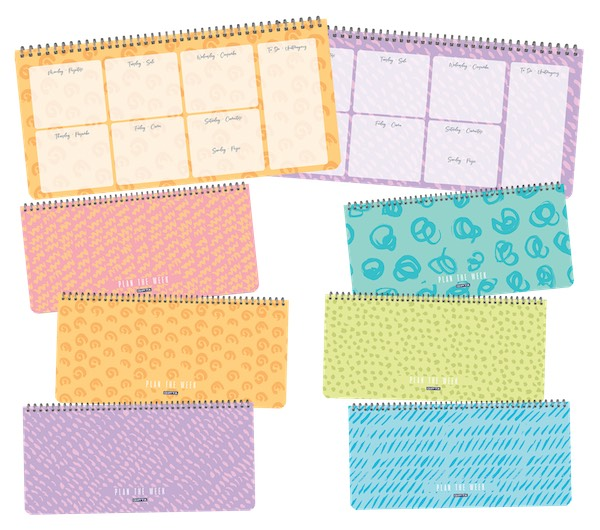Gıpta Defter Plan The Week Spiralli Karton Kapak Defter 13x27 54 Yaprak