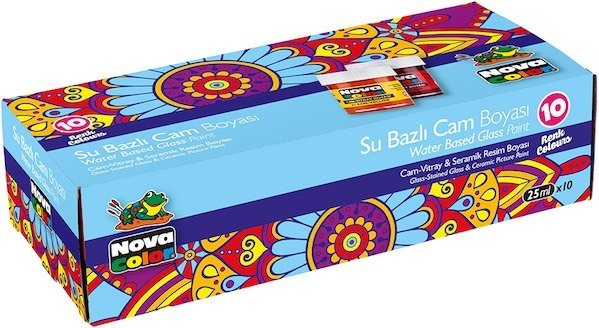 Nova Color Cam Boyası Su Bazlı 10 Lu Şişe Nc-199