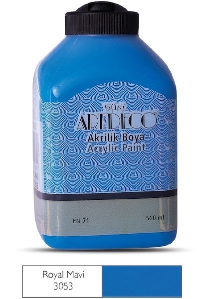 Artdeco Akrilik Boya 500 Ml Royal Mavi 070L-3053