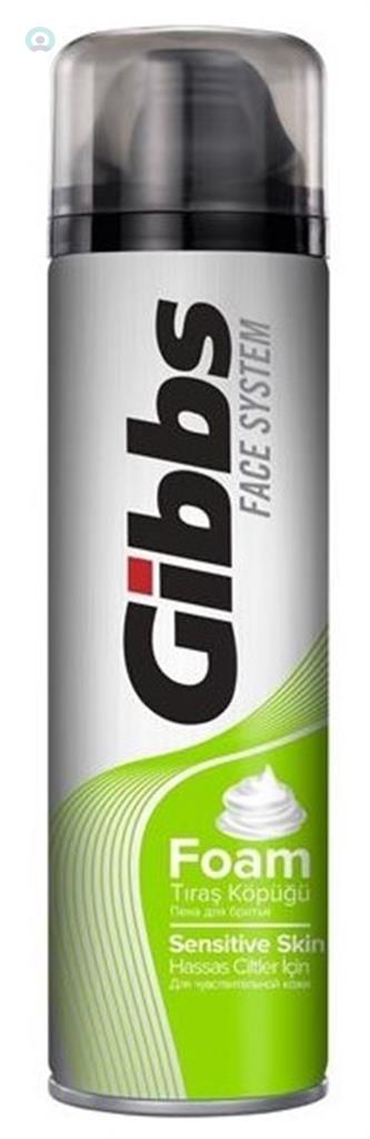 Gibbs Tıraş Köpüğü Hassas Ciltler İçin 200Ml