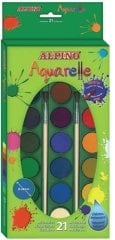 Alpıno Suluboya 21 Renk Fırçalı Aq-02