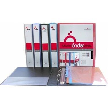 Önder Firma Klasörü A3 7cm 4 Halka Dikey Beyaz 2024-5