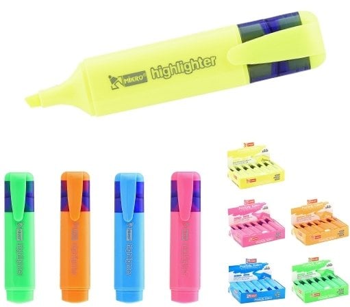 Mikro Fosforlu Kalem 701M Mavi