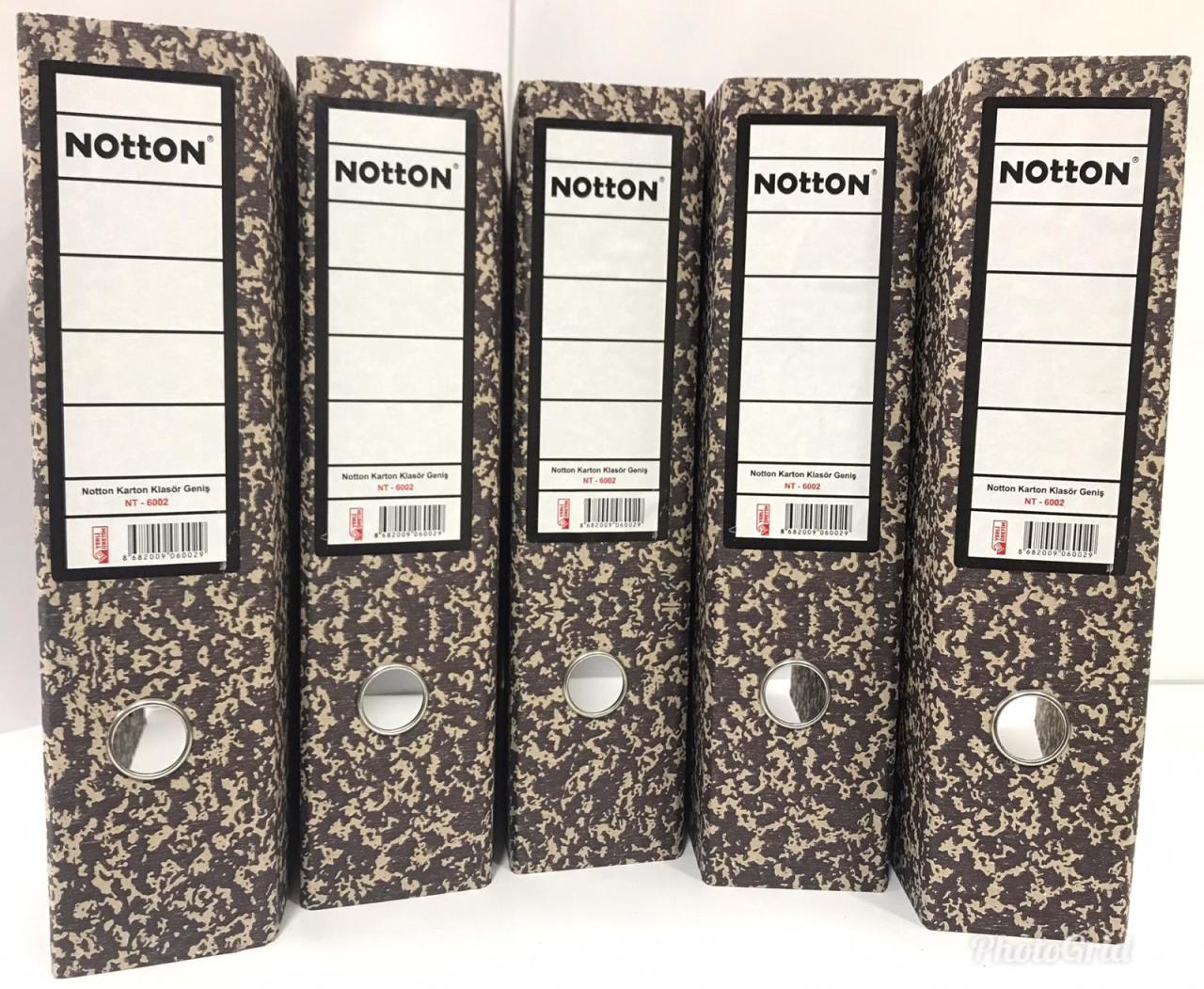 Notton Karton Klasör Geniş Nt-6002 5li Paket