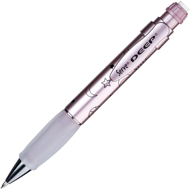 Serve Deep Versatil Kalem 0.7 Metalik Uzay Tema Roze