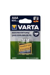 Varta Aaa 800Mah 1.2V Şarj Edilebilir İnce Pil 2Li Blister