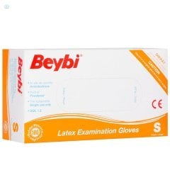 Beybi Lateks Beyaz Muayene Eldiveni Small