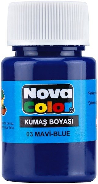 Nova Color Kumaş Boyası Şişe 35Cc Mavi Nc-161