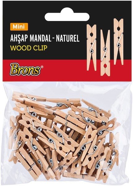 Brons Mandal Ahsap Naturel Mini Br-909