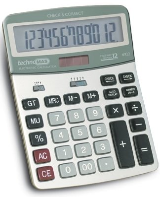 Mas Hesap Makinası 12 Hane Düzeltmeli Metal 6922