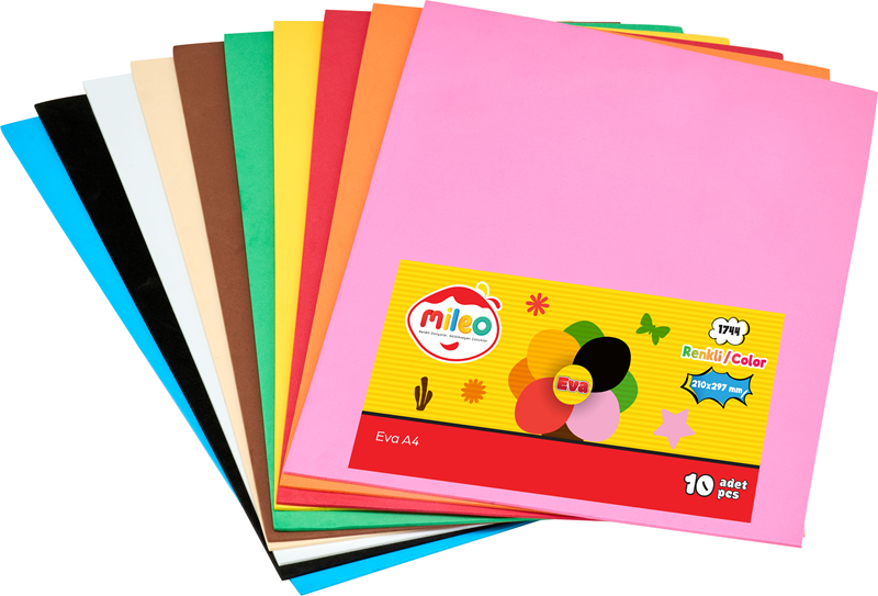 Mileo Eva 20x30 10lu Paket Karışık Renkler 1744