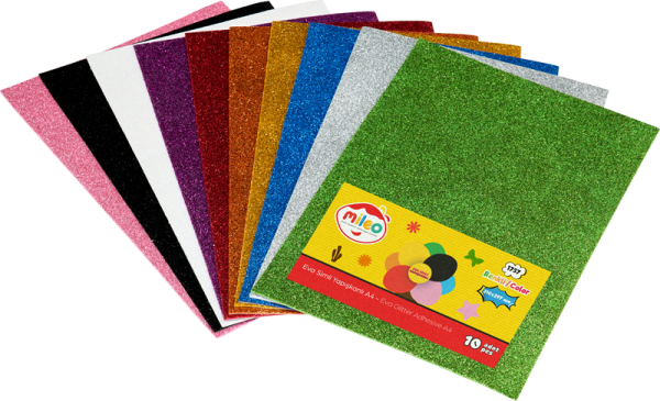 Mileo Eva Simli Yapışkanlı 20x30 10lu Paket Karışık Renkler 1757