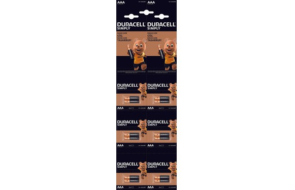 Duracell Pil 12 Li Aaa İnce Kalem Kartela (2X6)