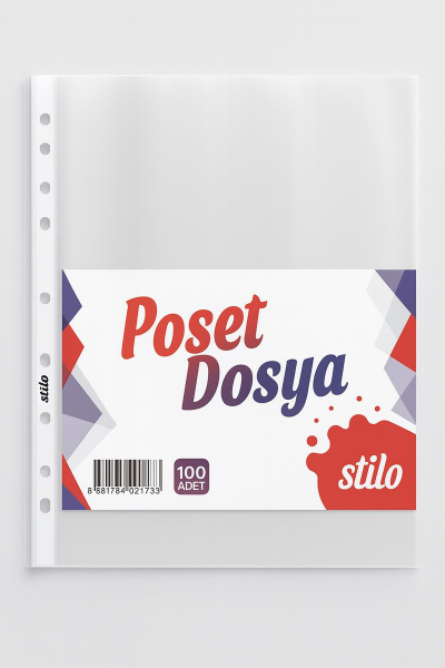 Stilo A4 Poşet Dosya 100lü Şeffaf