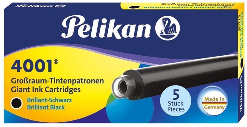 Pelikan Dolmakalem Kartuşu 4001 Dev Roy.Siyah 5 li