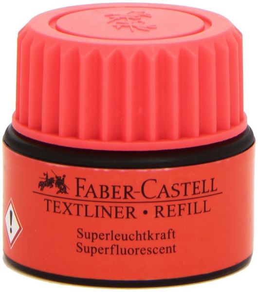 Faber Castell Fosforlu Kalem Mürekkebi Kırmızı 154921