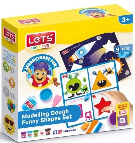 Lets Oyun Hamuru Eğlenceli Şekiller Matı L9010
