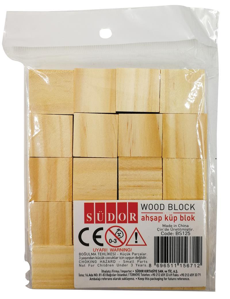 Südor Küp Blok Ahşap 20 Li Naturel Bs125