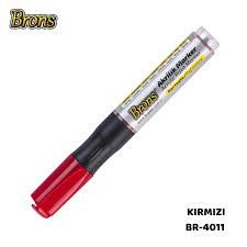 Brons Akrilik Marker Kalem Kırmızı Br-4011