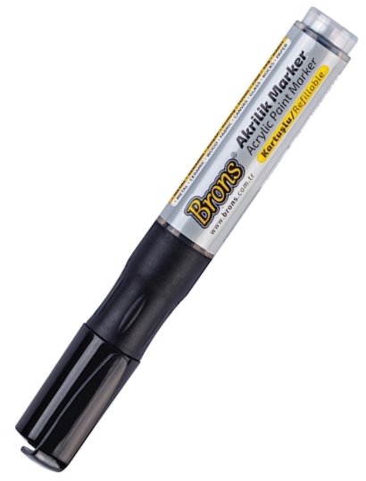 Brons Akrilik Marker Kalem Siyah Br-4015