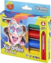 Nova Color Yüz Boyası 4lü Set NC-211
