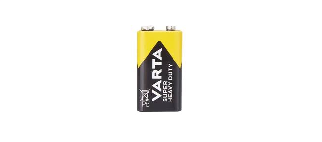 Varta Çinko Karbon Tekli 9 Volt Pil