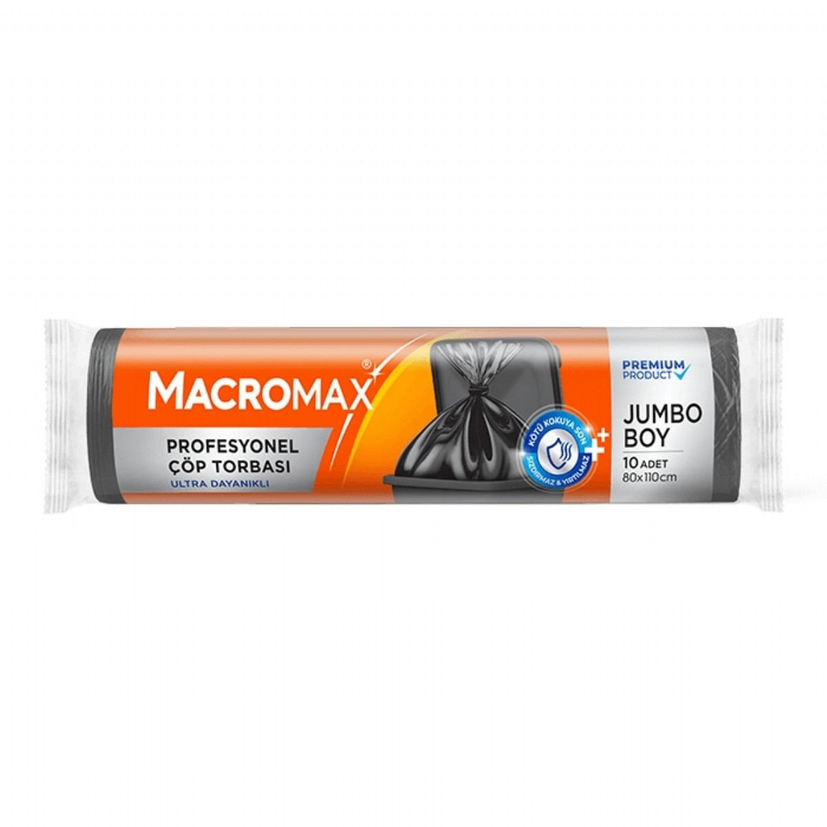 Macromax Profesyonel Jumbo Boy Çöp Poşeti 10'lu