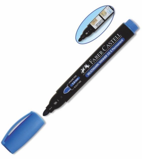 Faber Castell Permanent Markör 52 Yuvarlak Mavi 152750