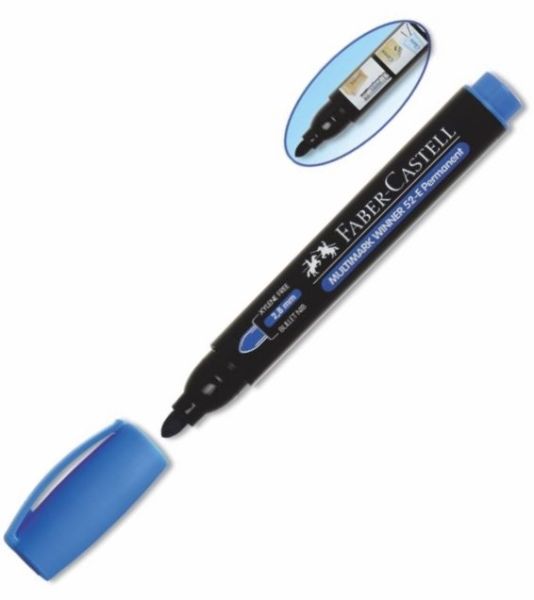 Faber Castell Permanent Markör 52 Yuvarlak Mavi 152750