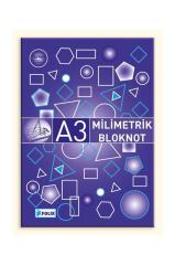 Folix Milimetrik Blok A3 Mavi