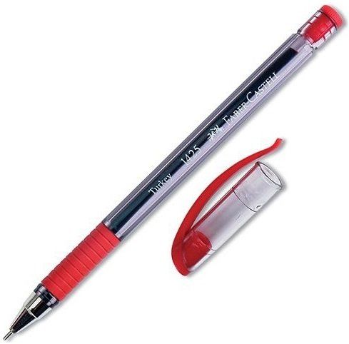 Faber Castell Tükenmez Kalem 1425 İğne Uç Kırmızı 142521
