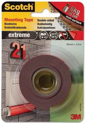 Scotch Çift Taraflı Montaj Bandı Extra 19X1,5 10Kg 4002