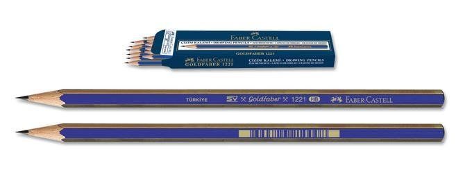 Faber Castell Kurşun Kalem Gold Dereceli 1221 3B 12 Li