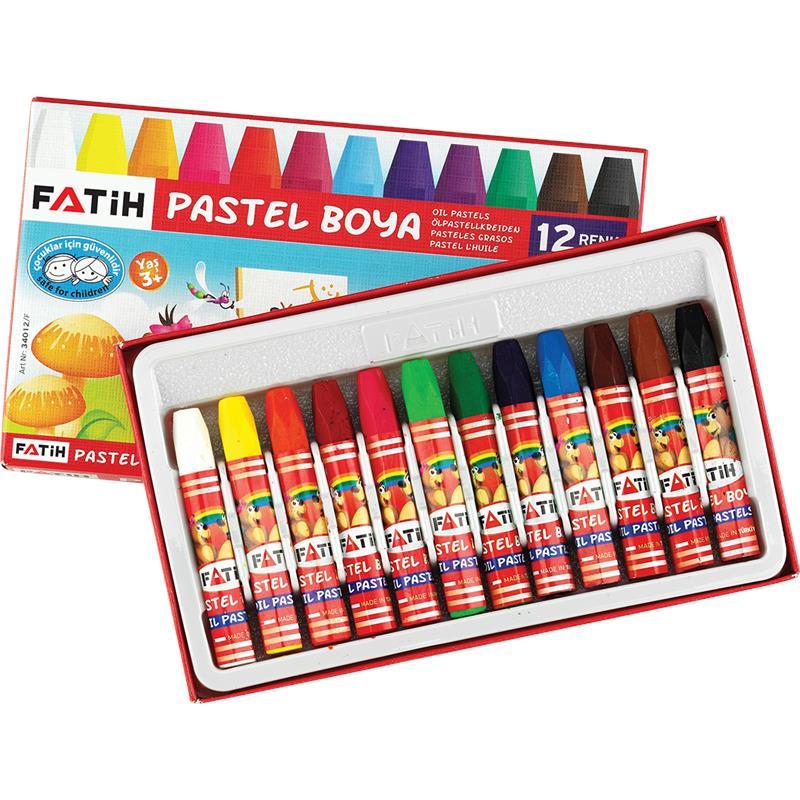 Fatih Pastel Boya 12 Renk Kıng Sıze 34012