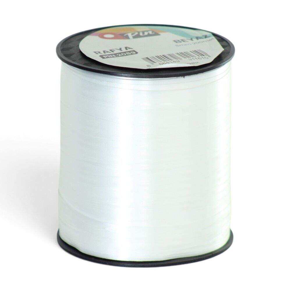 Pin Rafya 8 mm 200 Metre Beyaz