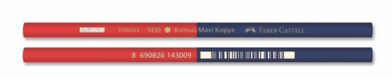 Faber Castell Kopya Kalemi Kırmızı-Mavi 12lix12 Paket 1430000