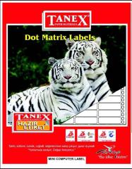 Tanex Bilgisayar Etiketi TW-0018 35 X 77 mm