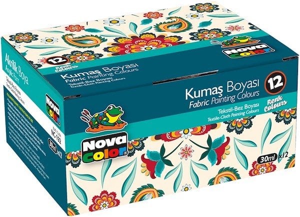 Nova Color Kumaş Boyası 12 li Şişe Set NC-192