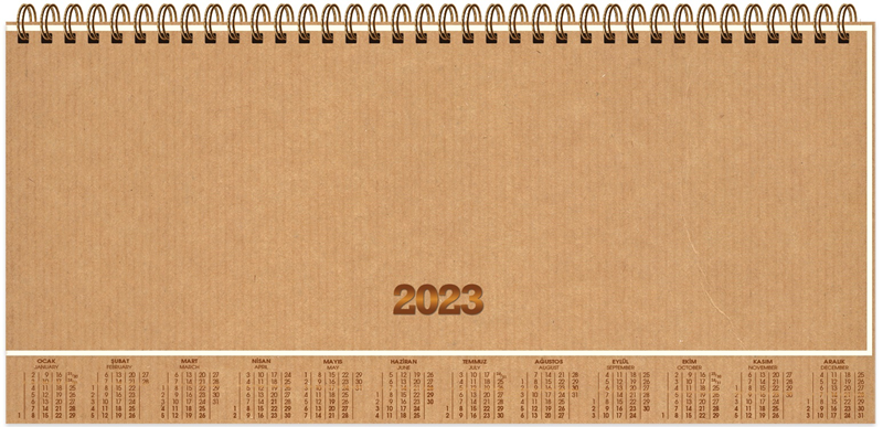 Keskin Masa Takvimi 12x33.5 Haftalık AJ-82 830112-99